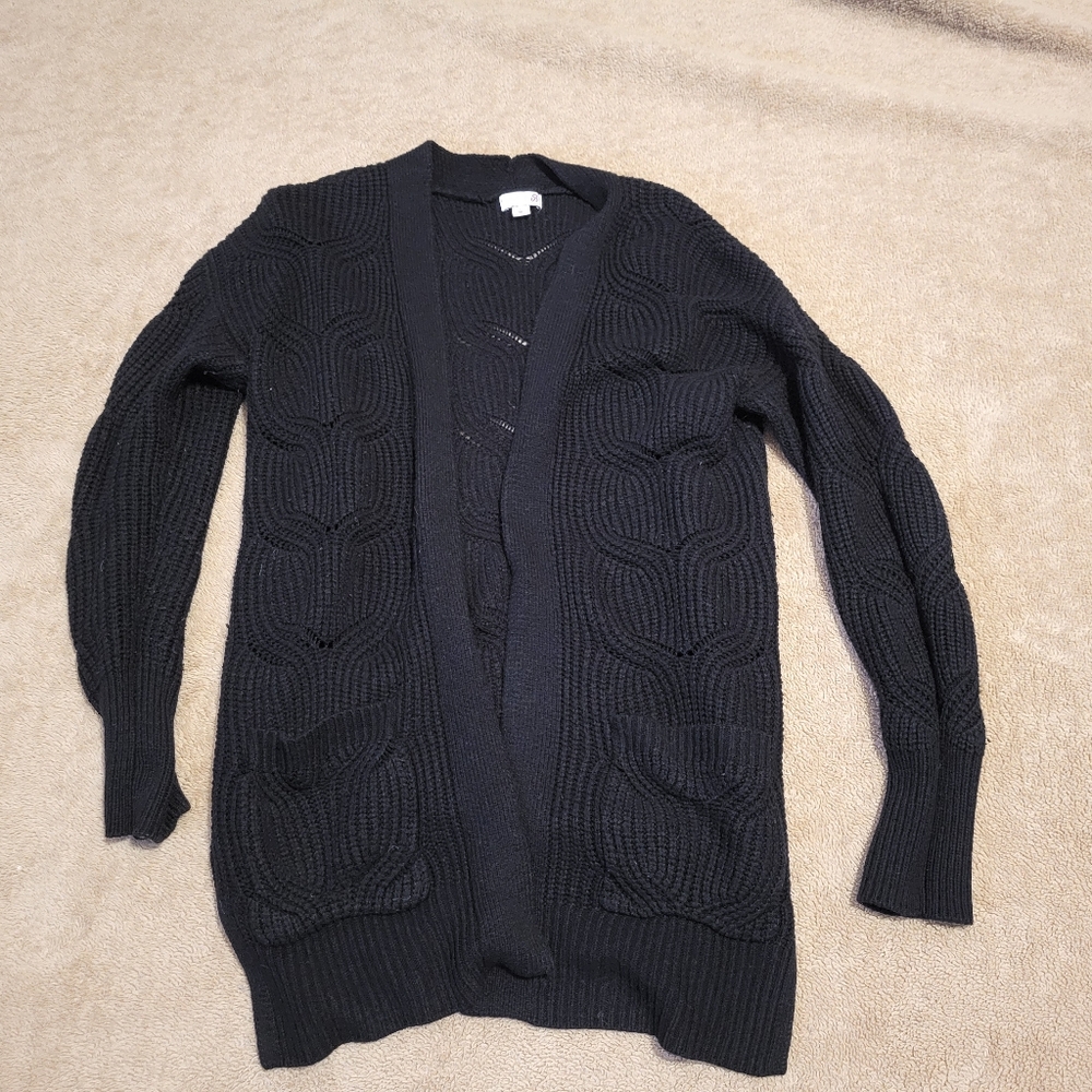 Women's Black Sweater Cardigan